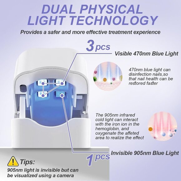 Nail Fungus Laser Treatment LED Light Device-Fungal Nail Treatment, - Picture 2 of 8